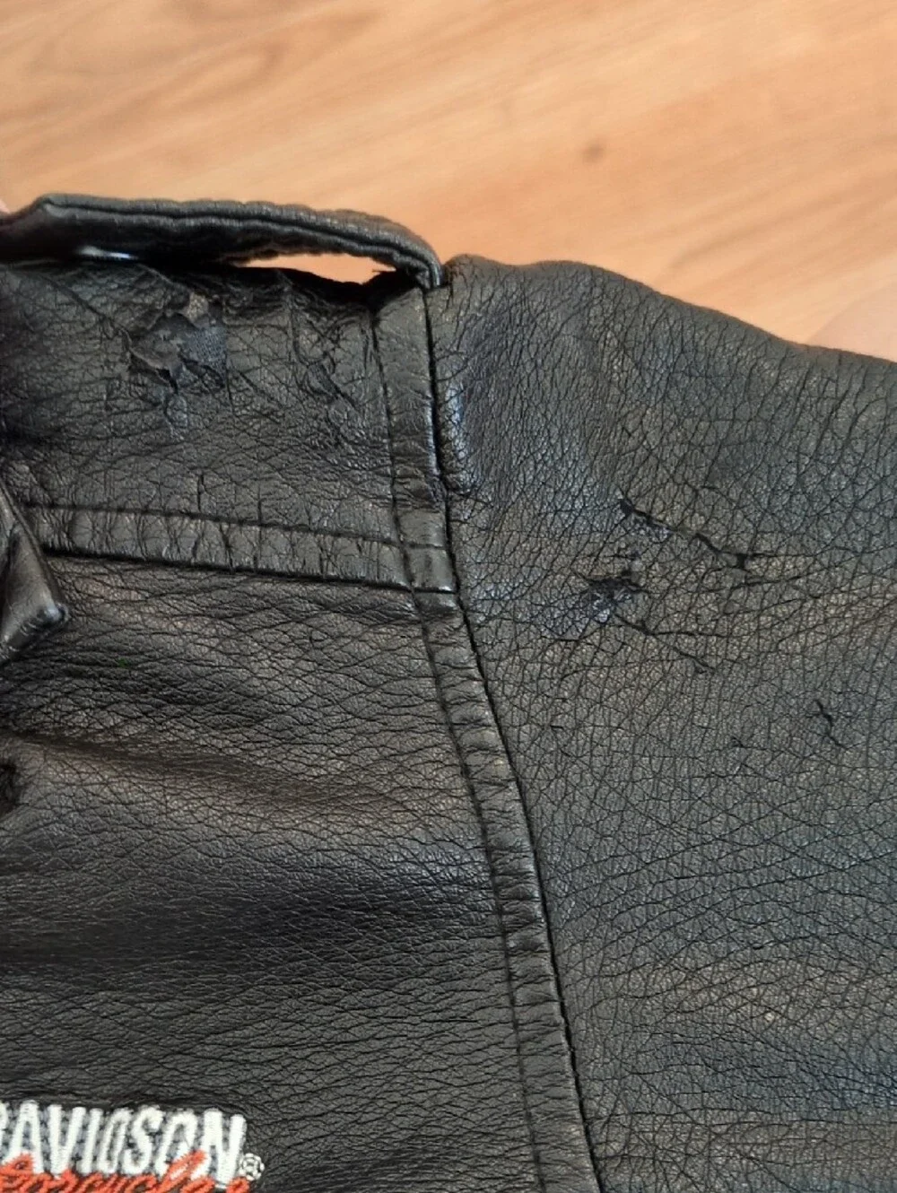 Harley-Davidson Kids Black Faux Leather Biker Jacket